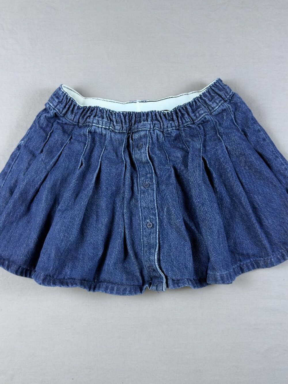 aerie denim pleated skirt
